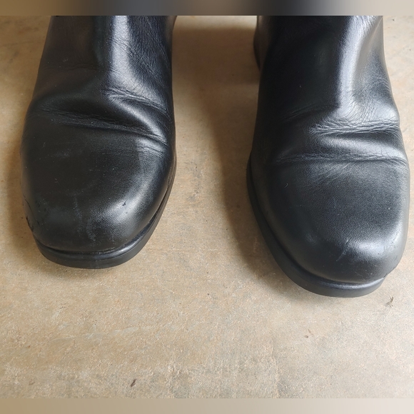 Santana Canada Black Leather Waterproof Knee Riding Boots - Picture 7 of 14